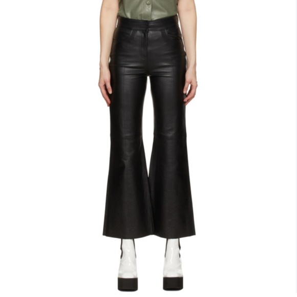 Stand Studio Pants - NWT Stand Studio Black Leather Eudora Pants size 36